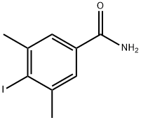 4-碘-3,5-二甲基苯甲酰胺, 1206679-91-5, 结构式