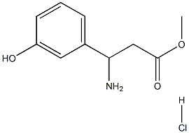 Methyl 3-AMino-3-(3-hydroxyphenyl)propanoate Hydrochloride Structure