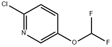 2-クロロ-5-(ジフルオロメトキシ)ピリジン 化学構造式