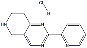 Pyrido[4,3-d]pyrimidine, 5,6,7,8-tetrahydro-2-(2-pyridinyl)-, hydrochloride (1:1) Structure