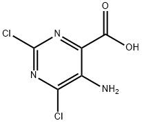 5-AMino-2,6-dichloropyriMidine-4-carboxylic acid 化学構造式