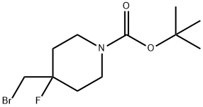 1-BOC-4-溴甲基-4-氟哌啶, 1207176-24-6, 结构式