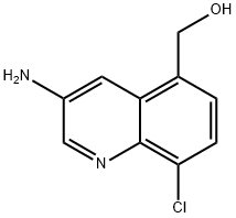 (3-氨基-8-氯喹啉-5-基)甲醇, 1207187-34-5, 结构式