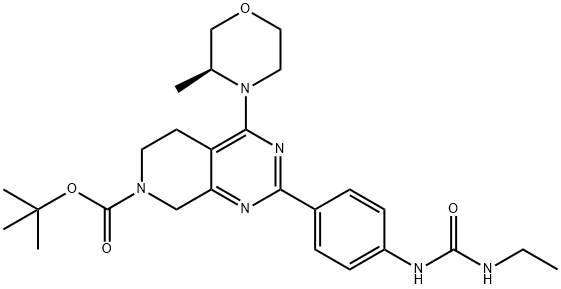 Pyrido[3,4-d]pyriMidine-7(6H)-carboxylic acid, 2-[4-[[(ethylaMino)carbonyl]aMino]phenyl]-5,8-dihydro-4-[(3S)-3-Methyl-4-Morpholinyl]-, 1,1-diMethylethyl ester