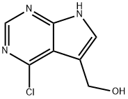 (4-氯-7H-吡咯并[2,3-D]嘧啶-5-基)甲醇,1207543-24-5,结构式