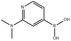 (2-(二甲氨基)吡啶-4-基)硼酸 结构式