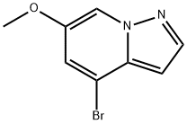 4-ブロモ-6-メトキシピラゾロ[1,5-A]ピリジン 化学構造式