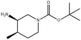 (3R,4R)-N-BOC-3-氨基-4-甲基哌啶,1207853-61-9,结构式