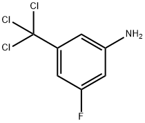 3-Fluoro-5-trichloromethylaniline 化学構造式