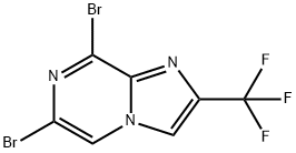 6,8-Dibromo-2-trifluoromethylimidazo[1,2-a]pyrazine Structure