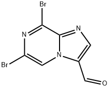 6,8-Dibromoimidazo[1,2-a]pyrazine-3-carbaldehyde Struktur