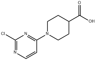 1-(2-氯嘧啶-4-基)哌啶-4-羧酸, 1208087-83-5, 结构式