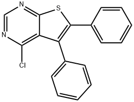 4-氯-5,6-二苯基噻吩并[2,3-D]嘧啶, 1208346-69-3, 结构式