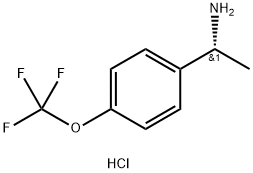 (R)-1-(4-(三氟甲氧基)苯基)乙胺盐酸盐,1208989-29-0,结构式