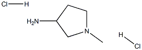 1-メチルピロリジン-3-アミン二塩酸塩 化学構造式