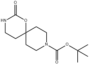 tert-butyl 2-oxo-1-oxa-3,9-diazaspiro[5.5]undecane-9-carboxylate Structure