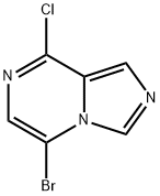 5-ブロモ-8-クロロイミダゾ[1,5-A]ピラジン 化学構造式