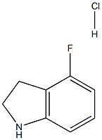 4-氟-2,3-二氢-1H-吲哚盐酸盐 结构式