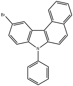 10-ブロモ-7-フェニル-7H-ベンゾ[c]カルバゾール 化学構造式