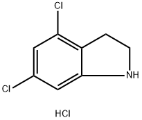 4,6-二氯二氢吲哚盐酸盐, 1210734-76-1, 结构式