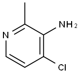 4-クロロ-2-メチルピリジン-3-アミン 化学構造式