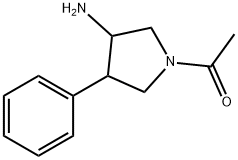 1-(3-AMino-4-phenylpyrrolidin-1-yl)ethanone Structure