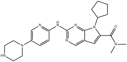 リボシクリブ 化学構造式