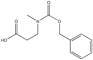3-([(ベンジルオキシ)カルボニル](メチル)アミノ)プロパン酸 化学構造式