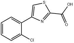 4-(2-氯苯基)噻唑-2-甲酸, 1211505-13-3, 结构式
