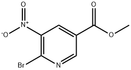 Methyl 6-broMo-5-nitronicotinate Structure