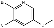 2-溴-3-氯-5-甲氧基吡啶, 1211525-38-0, 结构式