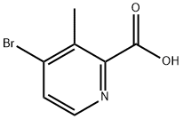 4-ブロモ-3-メチルピコリン酸 化学構造式