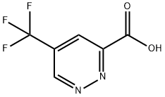 5-(trifluoromethyl)pyridazine-3-carboxylic acid Structure