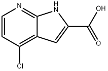 1H-Pyrrolo[2,3-b]pyridine-2-carboxylic acid, 4-chloro- Structure