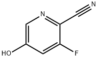3-fluoro-5-hydroxypyridine-2-carbonitrile 化学構造式