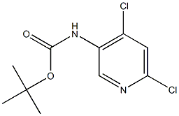 tert-butyl (4,6-dichloropyridin-3-yl)carbaMate Structure