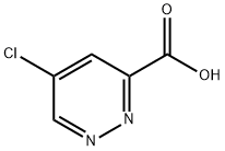 5-クロロピリダジン-3-カルボン酸 化学構造式