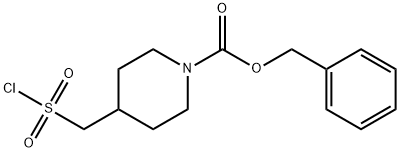 benzyl 4-((chlorosulfonyl)Methyl)piperidine-1-carboxylate Structure