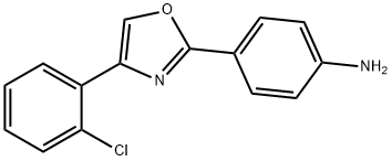 4-(4-(2-氯苯基)噁唑-2-基)苯胺 结构式
