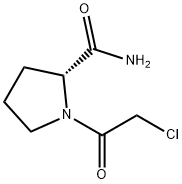 R-1-氯乙酰基-2-氰基吡咯烷 结构式