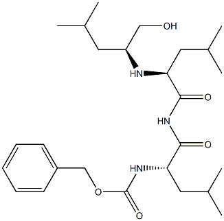 L-LeucinaMide,N-[(phenylMethoxy)carbonyl]-L-leucyl-N-[(1S)-1-(hydroxyMethyl)-3-Methylbutyl]- Structure