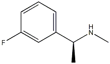 (S)-1-(3-氟苯基)-N-甲基乙胺,1212261-04-5,结构式