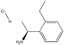 (S)-1-(2-乙基苯基)乙胺盐酸盐, 1212885-36-3, 结构式