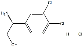 (R)-2-氨基-2-(3,4-二氯苯基)-1-乙醇, 1213008-01-5, 结构式