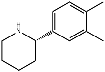 (S)-2-(3,4-ジメチルフェニル)ピペリジン 化学構造式