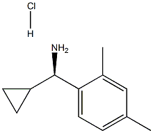 (1R)(2,4-二甲基苯基)环丙基甲胺盐酸盐, 1213360-96-3, 结构式