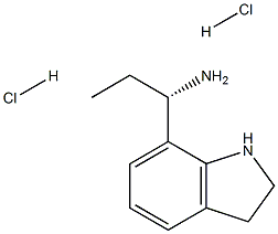 (S)-1-(吲哚啉-7-基)丙烷-1-胺, 1213481-13-0, 结构式