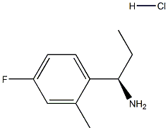 (1R)-1-(4-氟-2-甲基苯基)丙胺盐酸盐, 1213560-34-9, 结构式