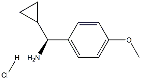(S)-环丙基(4-甲氧基苯基)甲胺盐酸盐, 1213693-68-5, 结构式