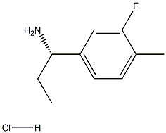 (S)-1-(3-氟-4-甲基苯基)丙烷-1-胺, 1213853-34-9, 结构式